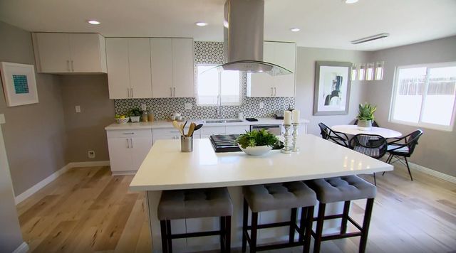 black and white kitchen