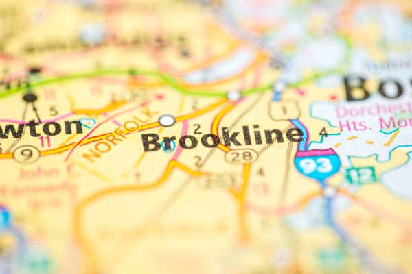 Brookline map