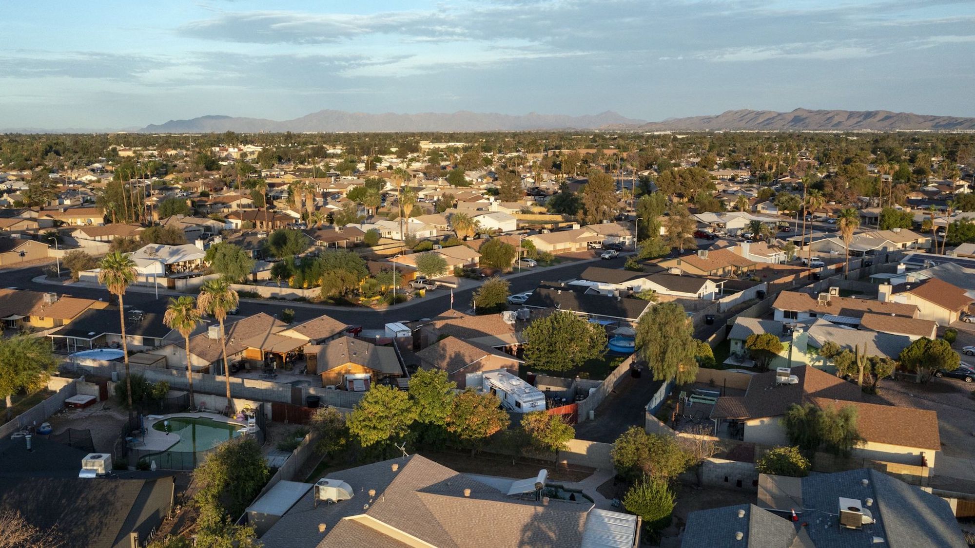 A neighborhood in Chandler, Ariz.