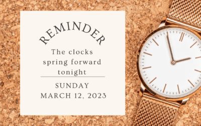 Spring forward, Turn your clock’s forward tonight!