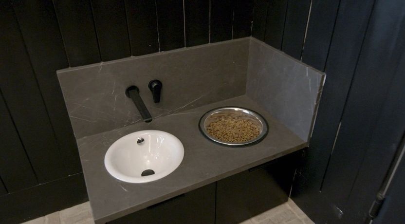 | Massachusetts Association of Buyer Agents Dog feeding station in the mudroom