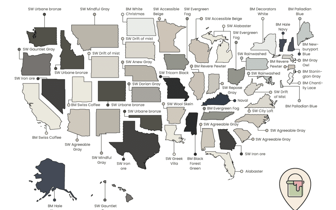 Massachusetts’ most popular paint color is… #MABA #MassachusettsRealEstate #FirstTimeHomeBuyers #MaBuyerAgent