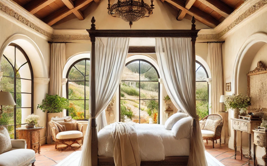 Master Retreats: Mediterranean-Inspired Villa in Montecito, California #MABA #MassachusettsRealEstate #FirstTimeHomeBuyers #MaBuyerAgent